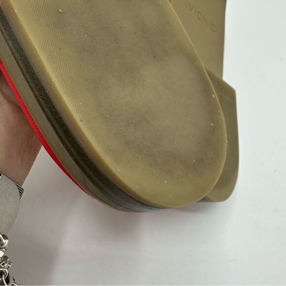 Vionic Kalina Braided Cross Strap Sandals Size 8.5 Poppy Square Toe Comfort - Picture 10 of 11